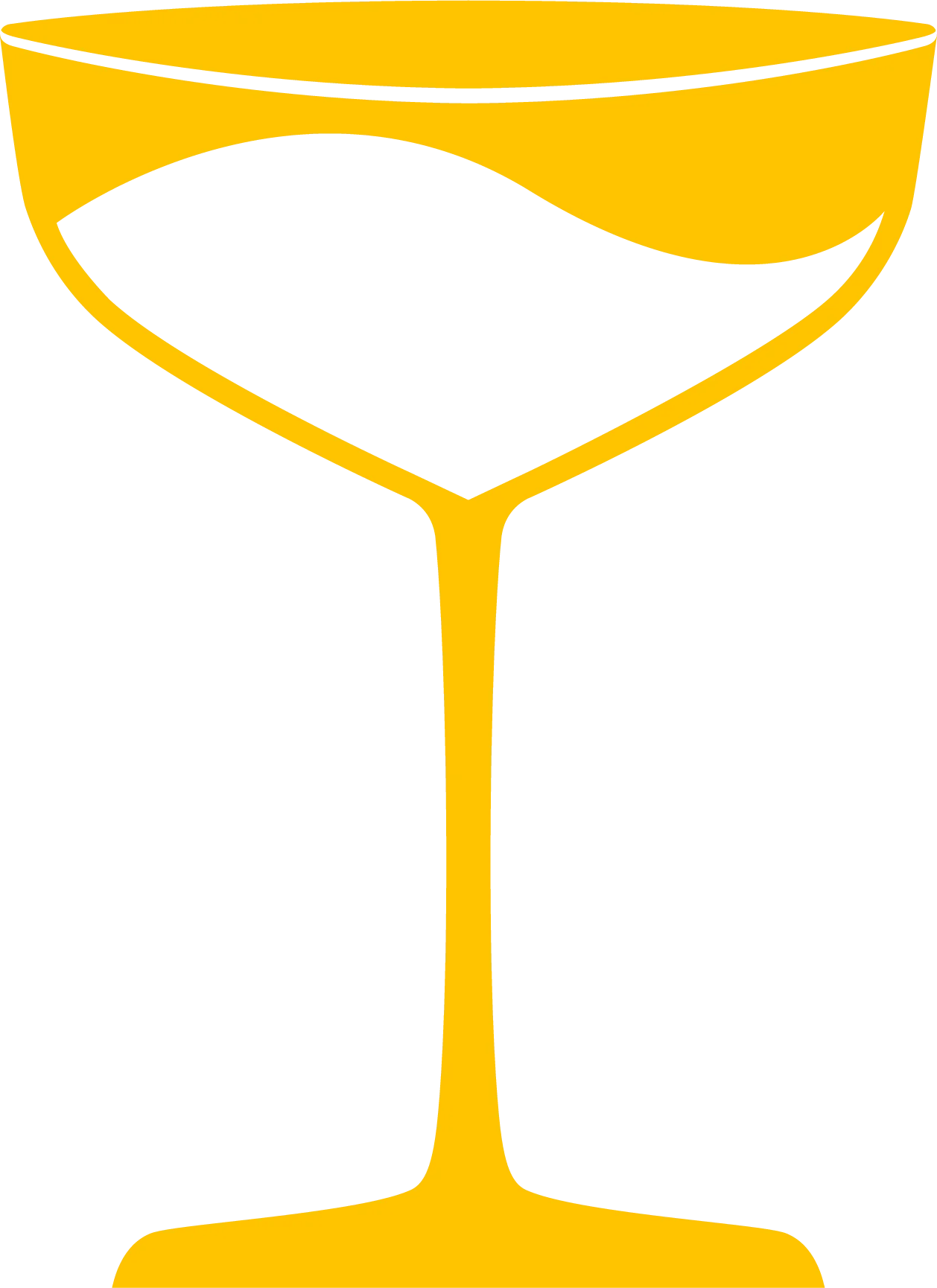 Cocktail coupe glass
